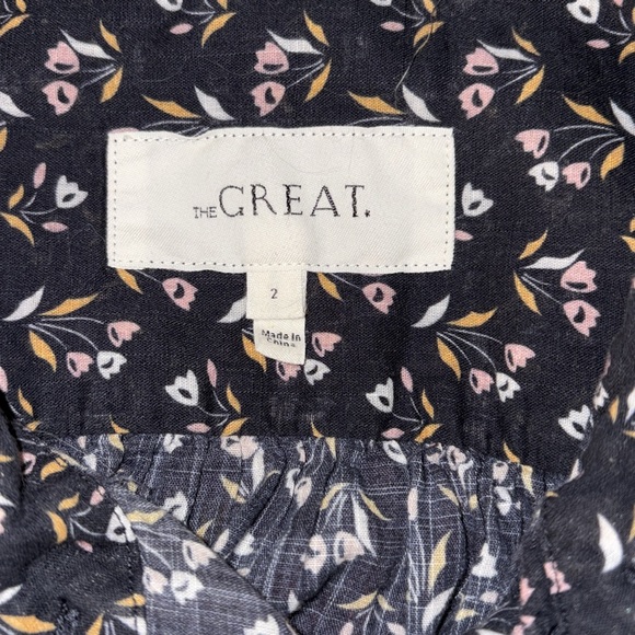 The Great. The Whistle Top in NAVY APRON FLORAL sz 2 (US Medium) - Picture 8 of 8